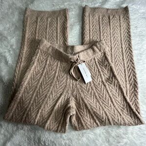 Jason Wu Pull On Med Cable Knit Drawstring Wide Leg Pants Comfort
Heather Pink
